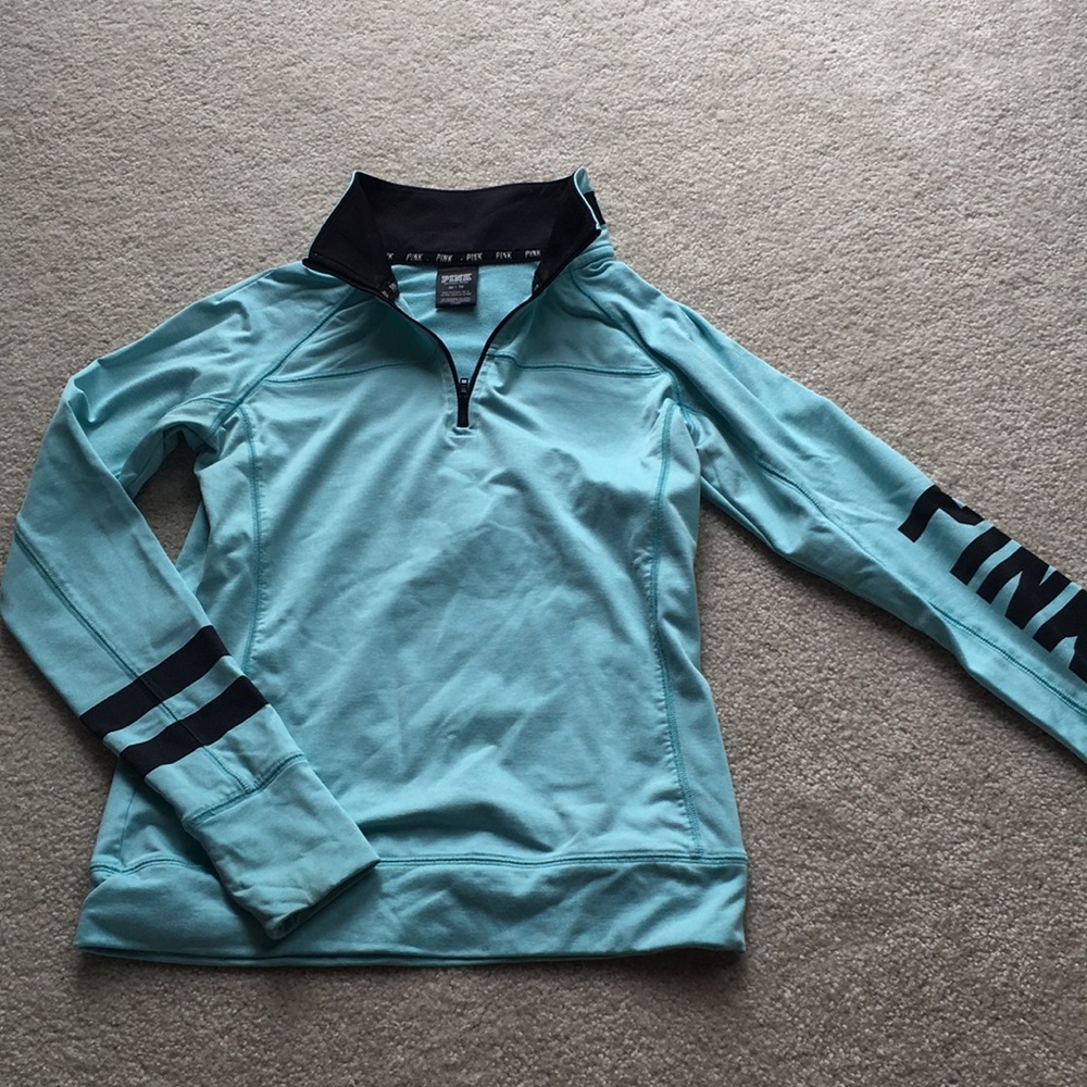 Victoria’s Secret PINK sky blue jogging half zip